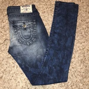 Women's true religion fashion skinny denim jeans